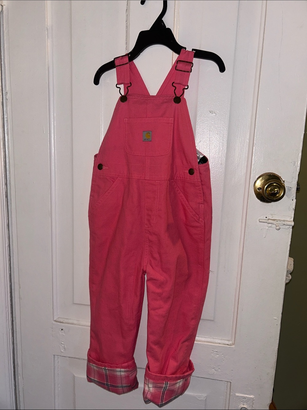 Carhartt Pink Children's Adjustable-Strap Overalls